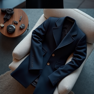 Hollywood Elegance Long Wool Overcoat