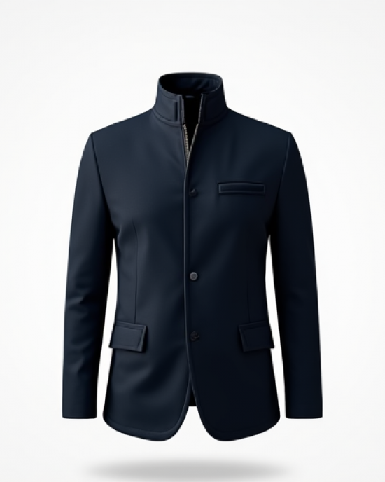 Hollywood Luxe Stand Collar Jacket