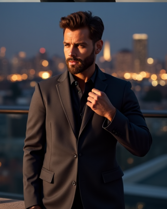 Hollywood Luxe Stand Collar Jacket