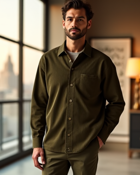 Hollywood Luxe Corduroy Overshirt Hollywood Luxe Corduroy Overshirt