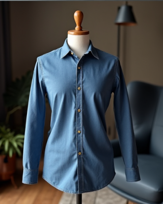 Hollywood Blue Chambray Luxe Work Shirt