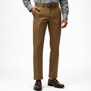 Hollywood Chic Khaki Twill Pants