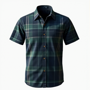 Hollywood Plaid Luxe Short Sleeve Shirt