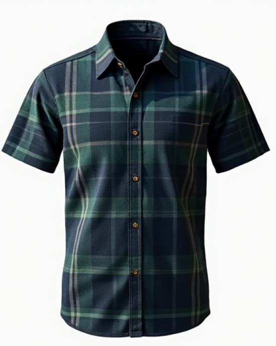 Hollywood Plaid Luxe Short Sleeve Shirt