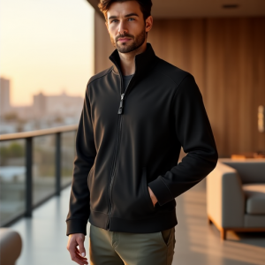 Hollywood Luxe Fleece Zip-Up Jacket