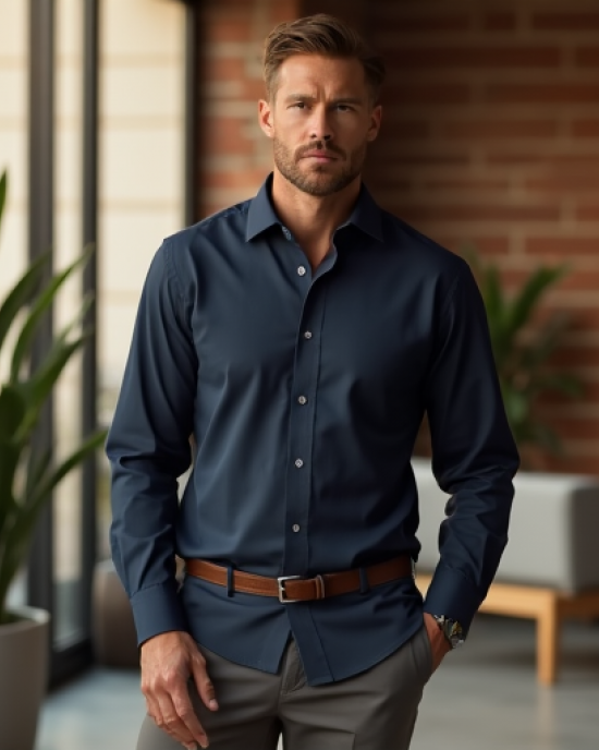Hollywood Luxe Solid Poplin Shirt