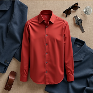 Hollywood Luxe Brushed Cotton Long Sleeve Shirt