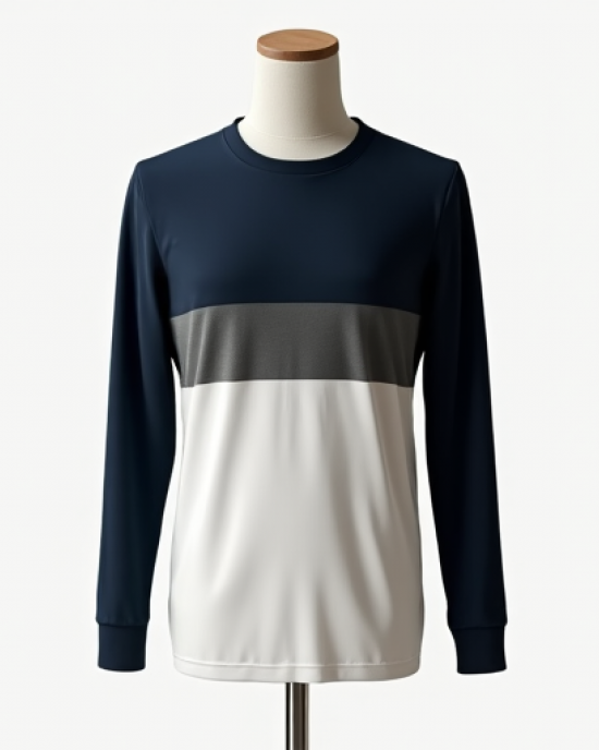 Hollywood Chic Color Block Long Sleeve Tee
