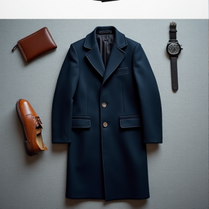 Hollywood Elegance Long Wool Overcoat