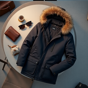 Hollywood Luxe Parka with Fur Hood