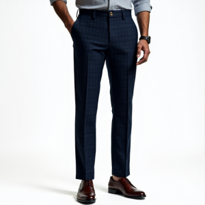 Hollywood Chic Plaid Dress Pants