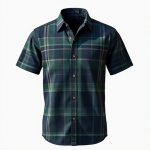 Hollywood Plaid Luxe Short Sleeve Shirt