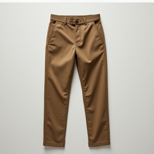 Hollywood Chic Khaki Twill Pants