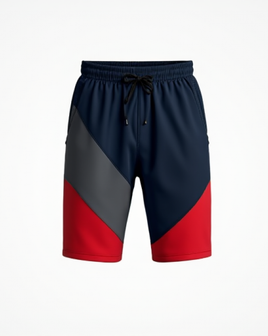 Hollywood Vibe Color Block Athletic Shorts
