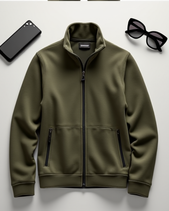 Hollywood Luxe Fleece Zip-Up Jacket