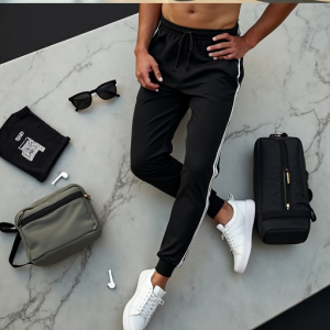 Hollywood Luxe Striped Track Pants