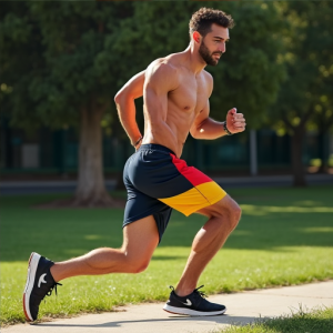 Hollywood Vibe Color Block Athletic Shorts