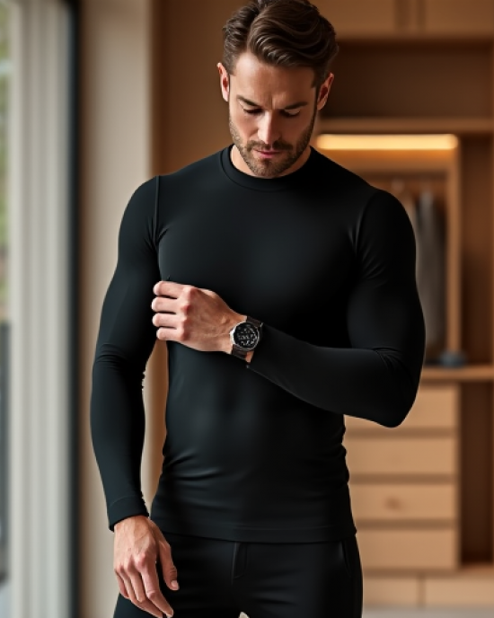 Hollywood Luxe Thermal Long Sleeve Undershirt