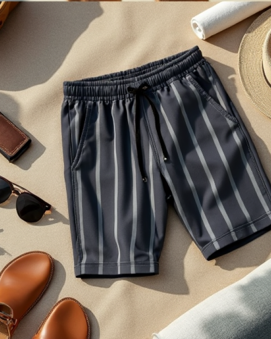 Hollywood Stripes Casual Shorts