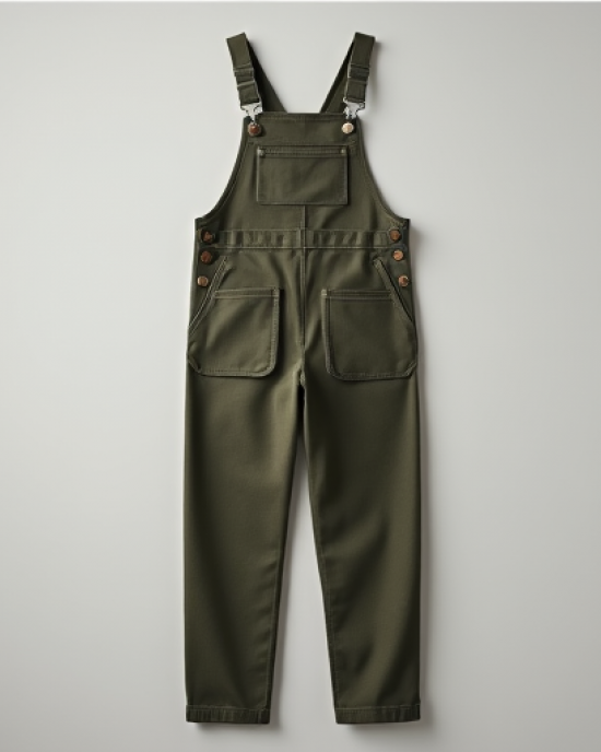 Hollywood Work Chic Canvas Dungarees Hollywood Work Chic Canvas Dungarees