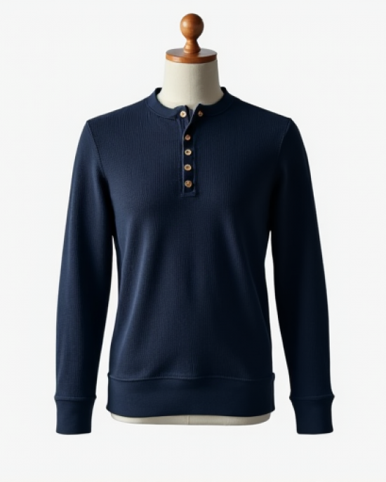 Hollywood Luxe Waffle Knit Henley