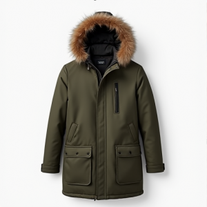 Hollywood Luxe Parka with Fur Hood