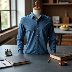 Hollywood Blue Chambray Luxe Work Shirt