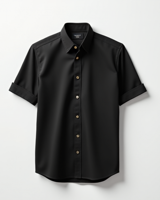 Hollywood Luxe Band Collar Shirt