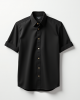 Hollywood Luxe Band Collar Shirt