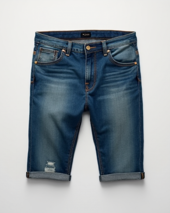 Hollywood Luxe Slim Fit Denim Shorts