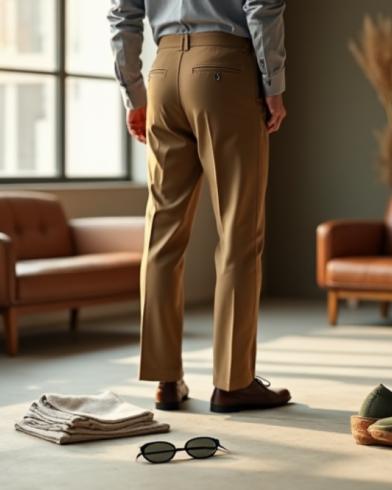Hollywood Chic Khaki Twill Pants Hollywood Chic Khaki Twill Pants