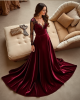 Hollywood Glam Velvet Elegance Gown