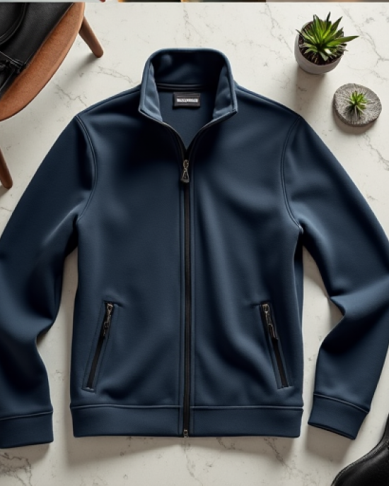 Hollywood Luxe Fleece Zip-Up Jacket